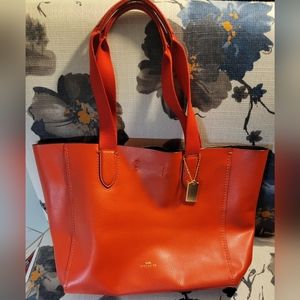 NWOT Coach Red Leather Tote